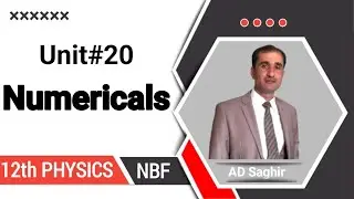 Numerical problems || Unit#20 || NBF || federal board || unit 20 numerical problems by sir ad saghir