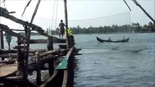 Chinese fishing net ( Cheena vala ) - Fort Kochi - Kerala