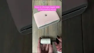 How to change paper size phomemo M04s
