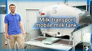 Mobile Milk Tank / Milk Cooling Tank with Trailer / Milk Transport - EN