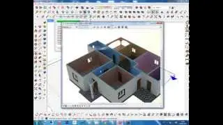 section cut  rendering SKETCHUP 2015