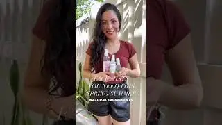 Natural skincare for this spring and summer 🤍🌿 #Shorts
