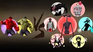 Shadow fight 2 Hulk and Red hulk vs all monsters epic video ☠️