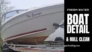 Polishing Fresh Water Boat & Cleaning Hull