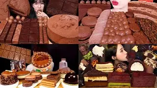 🍦ASMR MUKBANG DESSERT COMPILATION🍫 | Eating Chocolate, Ice Cream, Cake & Sweet Treats!
