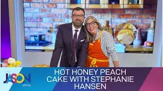 Hot Honey Peach Upside Down Cake from Stephanie Hansen