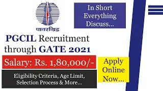 PGCIL Recruitment 2021 | Freshers Job | Executive Trainee | PSU Job 2021