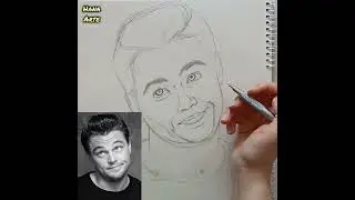 Just like with Johnny Depp… I couldn’t stop staring while drawing Leo 😍 / Leonardo DiCaprio