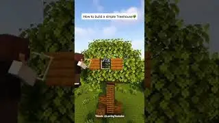 Minecraft: Simple Treehouse Base | #shorts