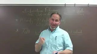 Eighth Lesson 2 &ldquo;Infinitive Phrases as Adverbs&rdquo;