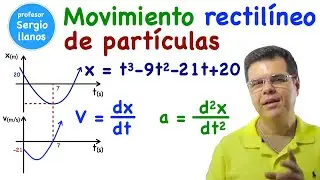Movimiento rectilíneo de partículas. Problema 1. Curso de Dinámica - Clase 1