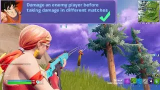 Damage an enemy player before taking damage in different matches Fortnite