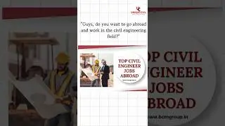 Best Country for Civil Engineering Jobs || After India
