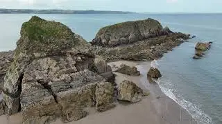 Monkstone beach New Hedges in Wales, 18 juli 2025