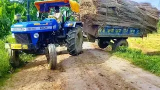 Sonalika 750 Over Loading Trolley | Tractor Over Load Trolley | Tractor Trolley Video | JM Bangla ||