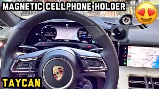 Taycan's MagSafe Phone Mount Charger. Looks OEM 【Porsche5】