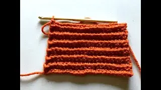 Crochet tutorial: How to single crochet through the back loops only (BLsc, BLO or TBL)