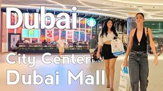 Dubai [4K] Dubai Mall, Amazing Burj Khalifa, City Center Walking Tour 🇦🇪