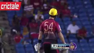 Mohammad Hafeez Excellent Bowling in CPL 2017 Playoffs Bags Wicket