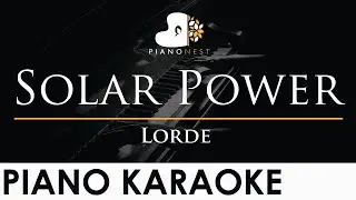Lorde - Solar Power - Piano Karaoke Instrumental Cover with Lyrics