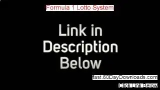 Formula 1 Lotto System Download PDF Free of Risk - Watch These Reviews First
