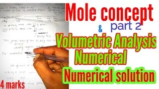 CTEVT mole concept problem 2|| Numerical concept in Nepali|| Mole concept & volumetric Analysis tips