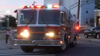 Philadelphia Fire Department Ladder Tower 6 & Battalion 11 Responding