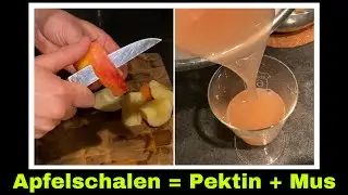 Apfelpektin und Apfelmus aus Apfelschalen herstellen | Biom&uuml;ll verwerten | Selbstversorgung