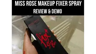 ✨ MISS ROSE Makeup Fixer Spray | Honest Review & Demo | Long Lasting Makeup Test ✨