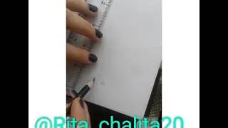 Simple drawing 3D ruler