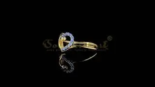 Luminous Bond: The 18K Gold with 0.08CT Natural Diamond Affinity Ring