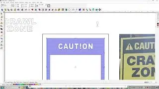 Creating a filled caution sign in Vision Pro engraving software