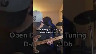 Open D Major 13 Tuning🎸 #shorts