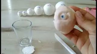 creando con porcelana fria una cara de duende!!