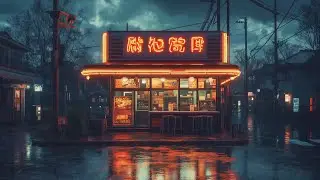 VHS Memories in a Neon Storm 📼 Chill Lofi from a Flickering World