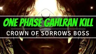 One Phase Gahlran Kill - Crown of Sorrows Raid Boss | Destiny 2