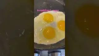 Frying eggs are also an art #sunshine #eggs #morning protein  #canadian #homemaker🍳🥚👍