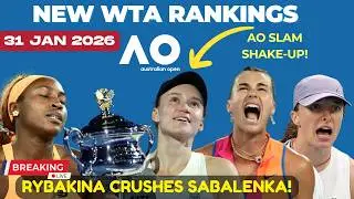 Открытый чемпионат Австралии по теннису 2026 потряс рейтинг WTA | Рыбакина побеждает, Собаленко д...