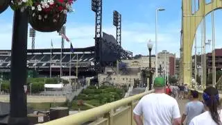 Walking the Clemente Bridge.