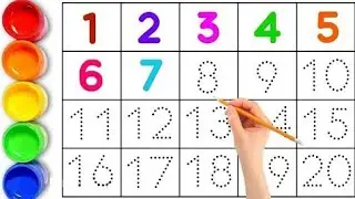 Numbers 1to 20 for kids ||Learn  numbers with counting and spelling 
