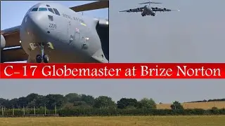 [4K] C-17 performs &lsquo;run and break&rsquo; at RAF Brize Norton