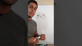 Multiplicacion de Exponentes de Diferente Base  #matematicas #mate #exponente #facil #short