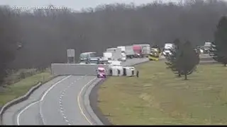 Empty truck ban in place on NYS Thruway due to high winds