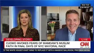 Дин Обейдаллах на CNN критикует антимусульманскую пропаганду Эндрю Куомо и Эрика Адамса, направле...