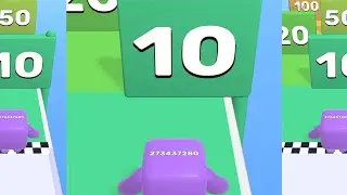 This creature keeps moving forward merging all the levels.| level up numbers|