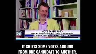 Andrew Appel demonstrates weaknesses in touchscreen voting machines.