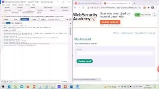 Lab User role controlled by request parameter #hindi #cybersecurity #postswigger