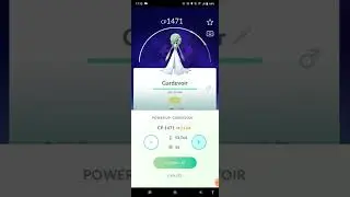 Powering up my shadow gardevoir for Ultra league (Pokemon go) #shorts