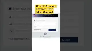 IIT JEE Advanced Entrance Exam Admit Card Released #JEEAdvanced2025