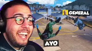 AYO stürzt mit dem BOSS der ARMY ab in GTA RP 😂💥